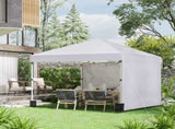 3 x 3 Pop Up Gazebo, UPF 30 with 2 Sidewalls, Leg Weight Bags and Wheeled Bag, Height T3398P315379