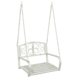 Swing Bench Steel 71.5 x 59 x 55 cm Antique White 42038693