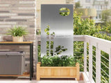 Garden Privacy Screen Silver 50 x 140 cm Stainless steel 876319