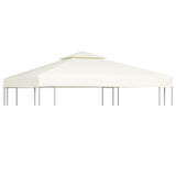 Gazebo Canopy Cream White Polyester, PVC coated 3x3 metres 40874