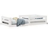 Bed Frame without Mattress White 80x160 cm Solid Wood Pine 855691