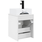 Wall-mounted Sink Vanity High Gloss White 39 x 41 x 62.5 cm 890576