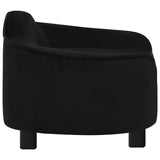 Dog Sofa Black 67x47x36 cm Plush 171086