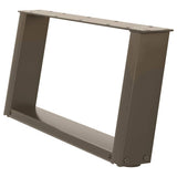 Coffee Table Legs U-Shaped 2 pcs Natural Steel 60x cm Steel 4012751