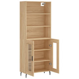 Highboard Sonoma Oak 69.5x34x180 cm Engineered Wood 3189336