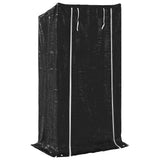 Firewood Rack with Rain Cover 100x40x200 cm Galvanised Steel 4104948