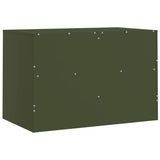 TV Cabinet Olive Green 67x39x44 cm Steel 841747