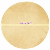 Faux Sheepskin Rug TAFALLA Cream 200 cm Polyester 42021517