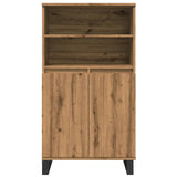 Highboard Artisan Oak 60x36x110 cm Engineered Wood 857461
