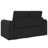 Folding Sofa Bed Black 148 x 71 x 83 cm Fabric 42030508