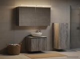 Bathroom Furniture Set 4 pcs Grey Sonoma 3407412