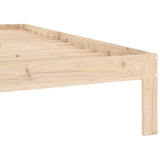 Bed Frame without Mattress Solid Wood Pine 100x200cm 810355