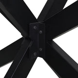Dining Table Leg Spider Shape Black 150x78x cm Steel 4013116