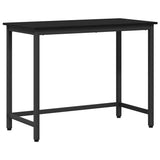 Table Black Oak 80 x 50 x 76.5 cm Engineered Wood and Steel 873762