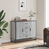 Sideboard Grey Sonoma 92x35x76 cm Engineered Wood 3300828