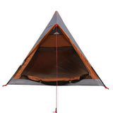 Camping Tent 2-Person Grey and Orange Waterproof 94364