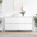 Sideboards 2 pcs White Engineered Wood 3190165