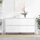 Sideboards 2 pcs White Engineered Wood 3190165