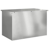 Outdoor Storage Box Silver 80 x 50.5 x 50 cm Steel 874572