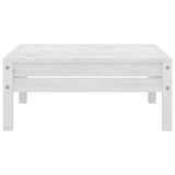 4 Piece Garden Lounge Set White Solid Pinewood 3082618