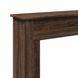 Fireplace Surround Brown Oak 75x20x87.5 cm Engineered Wood 854586