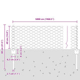 Welded Wire Fence 50 x 0.4 m Hot-Dip Galvanised Steel 3337021