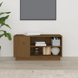 TV Cabinet Honey Brown 80x35x40.5 cm Solid Wood Pine 814407