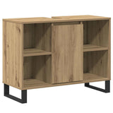Bathroom Cabinet Artisan Oak 80 x 33 x 60 cm Engineered Wood 873899