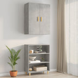 Hanging Wall Cabinet Concrete Grey 69.5x34x90 cm 812262
