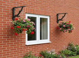 Wall Shelf Brackets 12 pcs Black 14 x 14 x 4 cm Steel 42038854