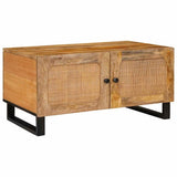 Coffee Table Natural 80 x 50 x 40 cm Solid Mango Wood 4018049