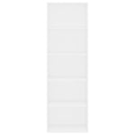 ZNTS 5-Tier Book Cabinet White 60x30x189 cm Engineered Wood 800990