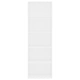 ZNTS 5-Tier Book Cabinet White 60x30x189 cm Engineered Wood 800990