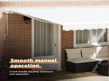 Retractable Awning White 450 x 300 x 165 cm 3330983