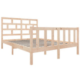 Bed Frame without Mattress Solid Wood Pine Double 3101323