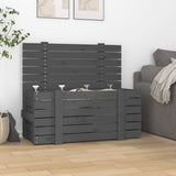 Storage Box Grey 91x40.5x42 cm Solid Wood Pine 825000