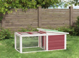Rabbit Hutch Mocha 100.5x54x55 cm Solid Wood Pine 172291