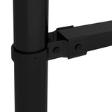 Garden Fence with Spear Top Steel 181x150 cm Black 144943
