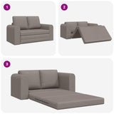 Sofa Bed Taupe 148 x 71 x 83 cm Velvet 4106678