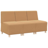 Modular Sofa Unit Armless 3 pcs Beige 55 x 74 x 82 cm 3399831