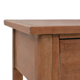 Console Table Solid Fir Wood 126x40x77.5 cm Brown 246122
