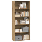 Book Cabinet Artisian Oak 80x30x189 cm Engineered Wood 3314677