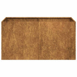 Planter Rusty 80x40x40 cm Weathering Steel 860674