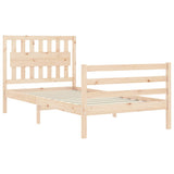 Bed Frame without Mattress 100x200 cm Solid Wood 3194301