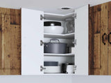 Wall Corner Cabinet PORTO Old Wood 57 x 57 x 80 cm 885433