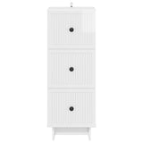 Drawer Cabinet High Gloss White 33 x 34.5 x 90 cm 893929