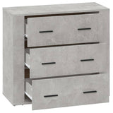 Sideboard Concrete Grey 80x33x70 cm Engineered Wood 816580