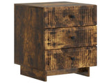 Bedside Cabinet Smoked Oak 43 x 41 x 66.5 cm Engineered Wood 893870