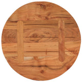 Table Top 50x2.5 cm Round Solid Wood Acacia 370048