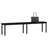 Bench Black Oak 200 x 35 x 45 cm Engineered Wood 892608